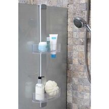 Ραφιέρα Μπάνιου 2όροφη 25x9x68.5cm 0.64kg Αλουμίνιο-Πλαστικό