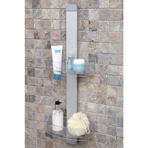 Ραφιέρα Μπάνιου 2όροφη 25x9x68.5cm 0.64kg Αλουμίνιο-Πλαστικό