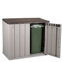 TOOMAX Ιταλίας Αποθήκη Κήπου Βαρέως Τύπου Πλαστική 842lt 129.5x74.5x111cm 20.5kg MASSIF STORER PLUS TAUPE GREY/BROWN