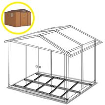 STEELEN Βάση-Πλαίσιο Δαπέδου Γαλβανιζέ Μέταλλο για την Αποθήκη-Σπιτάκι Κήπου 453.3001E