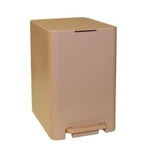 Κάδος Μπάνιου με Πεντάλ 13.5lt 18.5x25x29cm με Εσωτερικό Κάδο 7lt 0.82kg Πλαστικό SOFT CLOSE Μπεζ Άμμου Ελλάδας