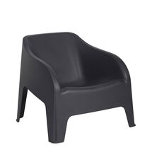 TOOMAX Πολυθρόνα-Καρέκλα Κήπου Στοιβαζόμενη 79x76.5x70cm Βάρος 6.8kg Petra Matte Anthracite Ιταλίας