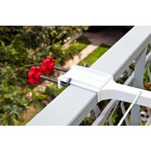 Απλώστρα Ρούχων για Τετράγωνες Κουπαστές Μεταλλική Βαμμένη Βιδωτή Άπλωμα 11m Αντοχή 30kg Ελλάδος APLOSTRAK