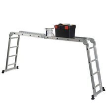 VESTA Σκάλα Αλουμινίου 4X4 Πολυμορφική 70x226cm ΜΑΧ Ύψος 4.62m με Πλατφόρμα MAX Αντοχή 150kg EN-131
