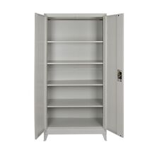 STEELEN Μεταλλική Ντουλάπα 70x40x181cm Πάχους 0.6mm/0.8mm (πάτωμα) Γαλβανιζέ με 4 Ράφια και Ρυθμιζόμενα Πόδια - 5 Αποθηκευτικοί Χώροι