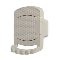 TOOMAX FASHION ITALY Βάση Λάστιχου 29x20x37cm Πλαστική με Αποθηκευτικό Χώρο RATTAN STYLE TUBO Κρεμ