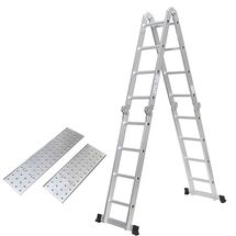 VESTA Σκάλα Αλουμινίου 4X4 Πολυμορφική 70x226cm ΜΑΧ Ύψος 4.62m με Πλατφόρμα MAX Αντοχή 150kg EN-131