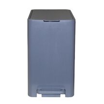 Κάδος Μπάνιου με Πεντάλ 17lt 18.5x26x37cm με Εσωτερικό Κάδο 10lt 1.04kg Πλαστικό SOFT CLOSE Γκρι Τιτανίου Ελλάδας