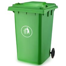 Κάδος Απορριμάτων 360lt με Ρόδες 71x85x112cm Πλαστικός ΒΑΡΕΟΥΣ ΤΥΠΟΥ 20kg Επαγγελματικός/Οικιακός Κήπου Πράσινος