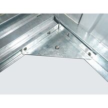 STEELEN Σετ 4 Γωνίες Στήριξης για Μεταλλικές Αποθήκες Κήπου