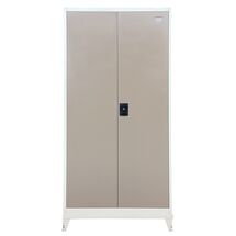 STEELEN Μεταλλική Ντουλάπα 70x40x181cm Πάχους 0.6mm/0.8mm (πάτωμα) Γαλβανιζέ με 4 Ράφια και Ρυθμιζόμενα Πόδια - 5 Αποθηκευτικοί Χώροι Taupe-Μπεζ