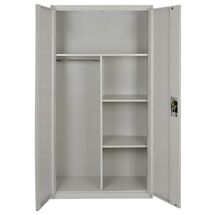 STEELEN Μεταλλική Ντουλάπα XXL 90x54x181cm Πάχους 0.6mm/0.8mm (πάτωμα) Γαλβανιζέ με Χώρισμα ΧΩΡΙΣ ΠΟΔΙΑ  - 5 Αποθηκευτικοί Χώροι