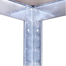 VESTA Μεταλλική Γαλβανιζέ Ραφιέρα Dexion 5όροφη 120x50x180cm με Μοριοσανίδες Πάχους 4mm 15.5kg Πάχος Δοκών 0.7mm MAX Αντοχή 875kg (175kg / Ράφι)