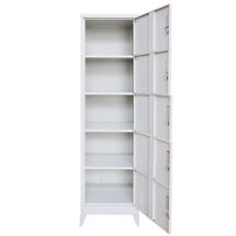 STEELEN Μεταλλική Ντουλάπα-Φοριαμός (Locker) 50x45x190cm 5 Ντουλάπια Πάχος 0.4mm 25kg Γκρι Ανοικτό