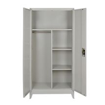 STEELEN Μεταλλική Ντουλάπα 100x45x191cm Πάχους 0.6mm/0.8mm (πάτωμα) Γαλβανιζέ με Χώρισμα και Ρυθμιζόμενα Πόδια - 5 Αποθηκευτικοί Χώροι