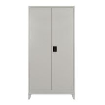 STEELEN Μεταλλική Ντουλάπα 80x45x191cm Πάχους 0.6mm/0.8mm (πάτωμα) Γαλβανιζέ με Χώρισμα και Ρυθμιζόμενα Πόδια - 5 Αποθηκευτικοί Χώροι