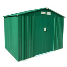 STEELEN Μεταλλική Αποθήκη Κήπου - Σπιτάκι Κήπου 261x181x198 (8.6'x6') 4.3m² Γαλβανιζέ Polis Πράσινη