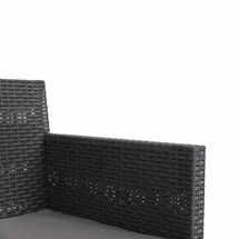 TOOMAX ITALY Καθιστικό-Σαλόνι Κήπου 4 Ατόμων + Τραπέζι Κήπου Πολυπροπυλένιο Rattan Ανθρακί PENELOPE 4 SEATS