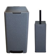 Σετ Κάδος Μπάνιου με Πεντάλ 17lt με Εσωτερικό Κάδο 10lt και Πιγκάλ Πλαστικό SOFT CLOSE Λάβα Ελλάδας