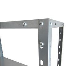 VESTA Μεταλλική Γαλβανιζέ Ραφιέρα Dexion 5όροφη 75x30x168cm 7.8kg MAX Αντοχή 150kg (30kg / Ράφι)