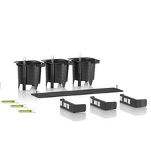 LECHUZA GREEN WALL Color Επιτοίχια Γλάστρα 48x6x14cm Αυτοποτιζόμενη 1.9kg με Εσωτερικά Δοχεία ΑΝΘΡΑΚΙ Γερμανίας