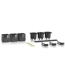 LECHUZA GREEN WALL Glossy Επιτοίχια Γλάστρα 48x6x14cm Αυτοποτιζόμενη 1.9kg με Εσωτερικά Δοχεία ΛΕΥΚΗ Γερμανίας