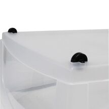 VIOMES Ελλάδας Κουτί Αποθήκευσης 59x40x19.5cm Πλαστικό 33lt Βάρος 1kg με 4 Ρόδες Διάφανο με Ροζ Παστέλ Καπάκι No 630