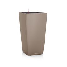 LECHUZA Cubico Color 22 Επιδαπέδια Γλάστρα 22x22x41cm Αυτοποτιζόμενη με Δοχείο Φύτευσης SAND BROWN Ματ Γερμανίας