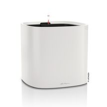 LECHUZA PILA Color Planter Γλάστρα 35.5x35.5x32.5cm ΑΥΤΟΠΟΤΙΖΟΜΕΝΗ με Δοχείο Φύτευσης Light Grey Γερμανίας/German Design Award 2021