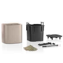 LECHUZA PILA Color Planter Γλάστρα 35.5x35.5x32.5cm ΑΥΤΟΠΟΤΙΖΟΜΕΝΗ με Δοχείο Φύτευσης Pastel Green Γερμανίας/German Design Award 2021