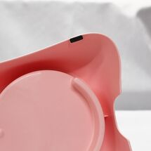 Ταΐστρα-Ποτίστρα Κατοικιδίων 28.5x20x22cm με Διάφανο Δοσομετρητή 1.75lt Ροζ