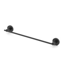 TEKNO-TEL Κρεμάστρα - Ράγα Πετσέτας Μπάνιου 47x6x5cm Αλουμινίου Επιτοίχια με Βίδες Μαύρη Matte