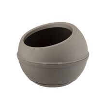 Γλάστρα σε Σχήμα Σφαίρας με Πιάτο Ø40x32cm 23lt Πλαστική Καπουτσίνο 1.36kg SFERA BAMA Ιταλίας