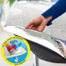 VILEDA Σιδερόπανο με Διπλό Υπόστρωμα/Επίστρωση Φύλλου Μετάλλου TOTAL REFLECT QUICK FIX για Σιδερώστρες με Επιφάνεια Σιδερώματος 120-130x38-45cm