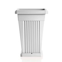 Γλάστρα Βαρέως Τύπου 40x40x59cm Πλαστική 50lt Λευκή PIRAMIDE BAMA Ιταλίας