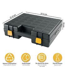 Εργαλειοθήκη Επαγγελματική Πλαστική 37.2x31.4x10cm με Χειρολαβή 0.90kg Μαύρο-Πορτοκαλί Artplast Ιταλίας