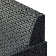 TOOMAX ITALY Καθιστικό-Σαλόνι Κήπου 4 Ατόμων + Τραπέζι Κήπου με Αποθηκευτικό Χώρο Πολυπροπυλένιο Rattan Ανθρακί ARTEMIDE 4 SEATS