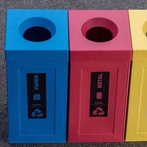 VIOMES Ελλάδας Αυτοκόλλητη Ετικέτα Premium 8.5x33cm Αδιάβροχη με Σήμανση για Κάδους Ανακύκλωσης "Χαρτί" Μαύρη Διάφανη