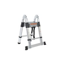 VESTA Διπλή Τηλεσκοπική Σκάλα 3.2m Αλουμινίου με 10 Σκαλιά Βάρος 11kg MAX Αντοχή 150kg EN131 1