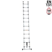VESTA Διπλή Τηλεσκοπική Σκάλα 3.8m Αλουμινίου με 12 Σκαλιά Βάρος 13.1kg MAX Αντοχή 150kg EN131 3