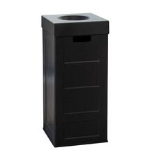 Κάδος Ανακύκλωσης 70lt 30x30x70cm Πλαστικός με Άνοιγμα στο Καπάκι Συναρμολογούμενος CUBO Full Color Μαύρο Ελλάδας