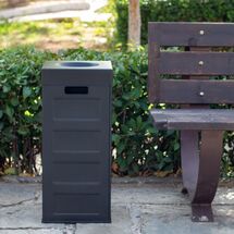 Κάδος Ανακύκλωσης 70lt 30x30x70cm Πλαστικός με Άνοιγμα στο Καπάκι Συναρμολογούμενος CUBO Full Color Μαύρο Ελλάδας