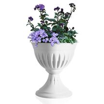 Ανθοστήλη/Γλάστρα Ø43x46cm Πλαστική 20lt Λευκή CALICE ALBA BAMA Ιταλίας