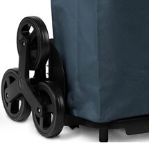 GIMI Ιταλίας Καρότσι Λαϊκής 52lt 41x35x93cm Μεταλλικό Αντοχή 30kg με Σάκο Πολυεστέρα Γκρι Σκούρο TRIS