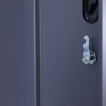 STEELEN Μεταλλική Ντουλάπα - Φοριαμός (Locker) ΧΩΡΙΣ ΠΟΔΙΑ 90x40x185cm 12 Θέσεων Χωρίς Πόδια 42kg Πάχος 0.4mm Ανθρακί Ματ