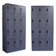 STEELEN Μεταλλική Ντουλάπα - Φοριαμός (Locker) ΧΩΡΙΣ ΠΟΔΙΑ 90x40x185cm 12 Θέσεων Χωρίς Πόδια 42kg Πάχος 0.4mm Ανθρακί Ματ