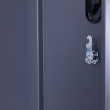 STEELEN Μεταλλική Ντουλάπα - Φοριαμός (Locker) 90x45x185cm 9 Ντουλάπια Πάχος 0.4mm 50kg ΧΩΡΙΣ ΠΟΔΙΑ Ανθρακί Ματ