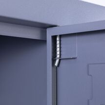 STEELEN Μεταλλική Ντουλάπα - Φοριαμός (Locker) 90x45x180cm 15 Ντουλάπια Πάχος 0.4mm ΧΩΡΙΣ ΠΟΔΙΑ 54kg Ανθρακί Ματ