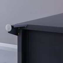 STEELEN Μεταλλική Ντουλάπα - Φοριαμός (Locker) 90x45x195cm 3φυλλη 51kg με Ρυθμιζόμενα Πόδια 9 Αποθηκευτικών Χώρων Πάχος 0.4mm Ανθρακί Ματ