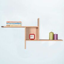 Ράφι Τοίχου Διακοσμητικό 100x18x50cm Ξύλινο Sonoma 4.2kg RAF04SS